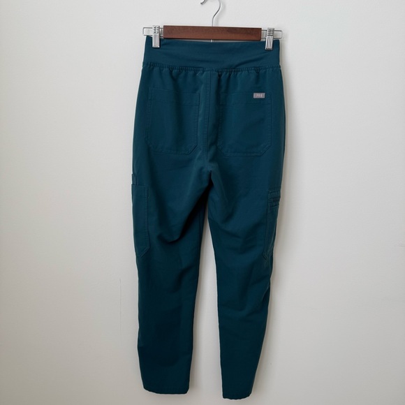 FIGS High Waisted Yola Skinny Scrub Pants Caribbean Blue Size XSP - Picture 3 of 7